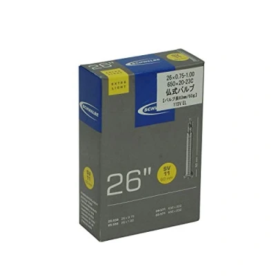 Image of Schwalbe Unisex&#039;s SV11 Extra Light Tubes, Black, 20/25 559/571, 10422363
