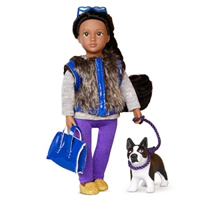 Image of Lori LO31016Z 6&quot; Doll AA &amp; Terrier, Ilyssa Indigo