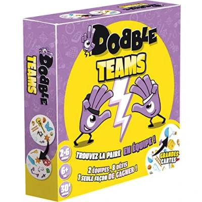 Image of Asmodee Dobble: Teams Board Games Card Party Game Adult and Child from 6 years 2 to 8 Players 15 Min French Version