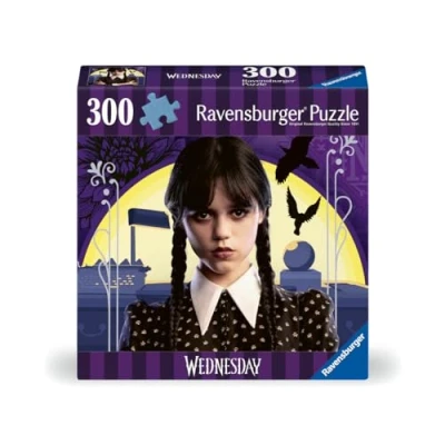Image of Ravensburger Wednesday Addams Gifts 300 Piece Jigsaw Puzzle for Adults and Kids Age 8 Years Up No Hug Zone