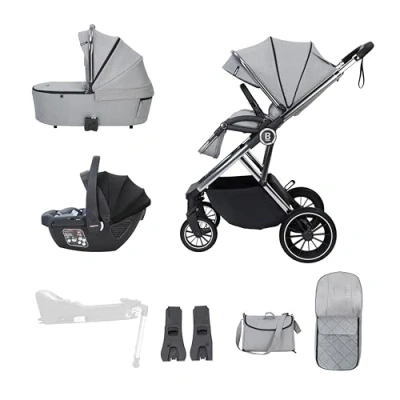 Image of Babymore Chia Travel System Coco Car Seat Pearl Grey