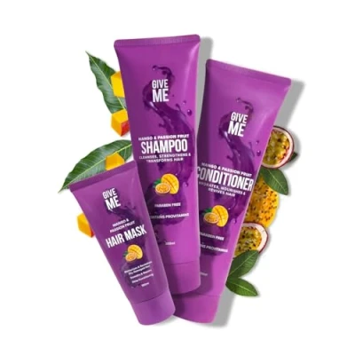 Image of Give Me Cosmetics Hair Care Gift Set, Shampoo and Conditioner, Mask, Mango Passion Fruit Haircare for Teenage Girls Women