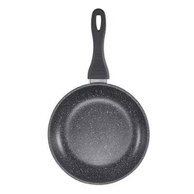 Image of Sovereign Stone Frying Pan with Aluminium High Tech Non Stick Coating and Ergonimic Handles, Suitable for All Hob Types Including Induction (20cm)