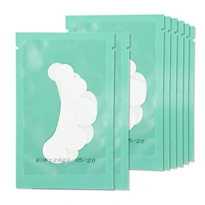 Image of 50Pairs Eyelash Extension Pads Under Eye Gel Lash Lint Patches for Extensions (Flower Light Blue)