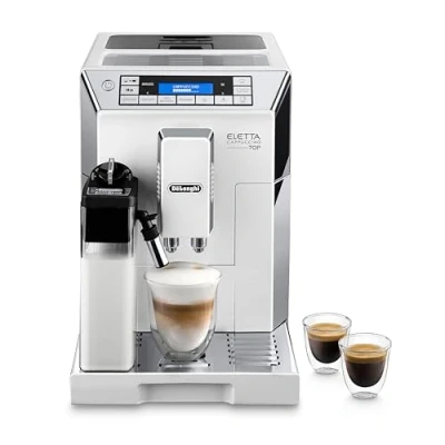 Image of De&#039;Longhi Eletta Cappuccino, Fully Automatic Bean to Cup Machine, Espresso, Coffee Maker, ECAM 45.760.W