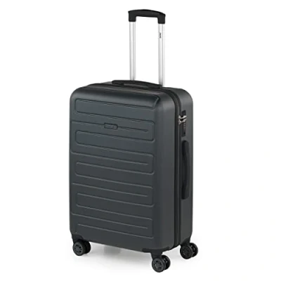 Image of SKPAT Rigid Suitcase Medium Size ABS 65cm Hard Shell Lightweight 20kg with TSA Combination Lock , Anthracite