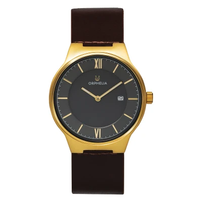 Image of Orphelia Men&#039;s Analogue Quartz Watch with Leather Strap OR61804