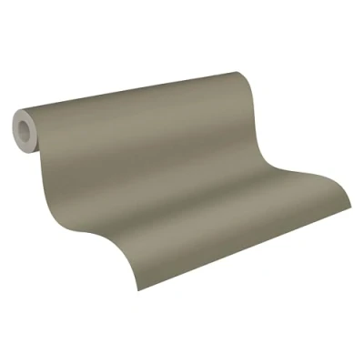 Image of A.S. Création Non Woven Wallpaper Plain 390975 in Green for Various Rooms 10.05 m x 0.53 Made Germany