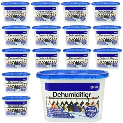 Image of Albert Austin 500ml Dehumidifier Absorber Box Interior Disposable Dehumidifiers For Moisture Trap Condensation Remover Dehumidifying Damp Crystals Home Office (15)