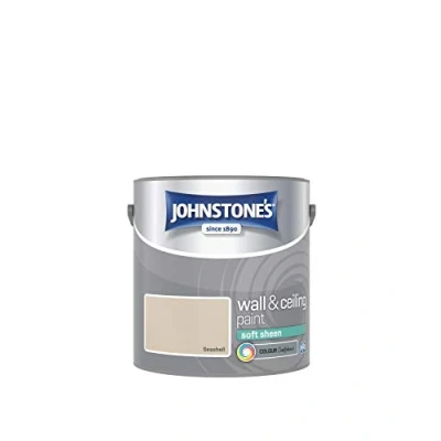 Image of Johnstone&#039;s Wall and Ceiling Soft Sheen Emulsion Paint Seashell 2.5L