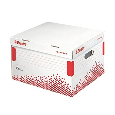 Image of Esselte 5 x 80/4 100 mm Speedbox Storage and Transportation Box, White