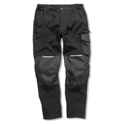 Image of Result Workguard Slim Softshell Trousers, Black, X Large. R473X