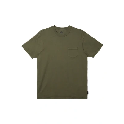 Image of Quiksilver Saltwaterpocket Basic Tshirt, Men&#039;s, Size: XS, Cre