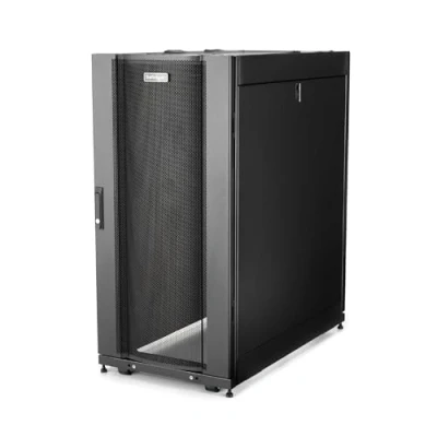 Image of StarTech.com 4 Post 25U Server Rack Cabinet, 19&quot; Data Cabinet for IT / Network Equipment, with Adjustable Mounting Rails