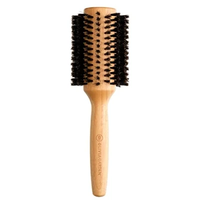 Image of Olivia Garden Bamboo Touch Brush Eco conscious Round Blowout Hair Brush, 100% Boar Bristles 40mm
