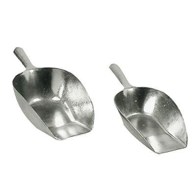 Image of Feeding scoop Semi flat Model Staal Grijs One Size