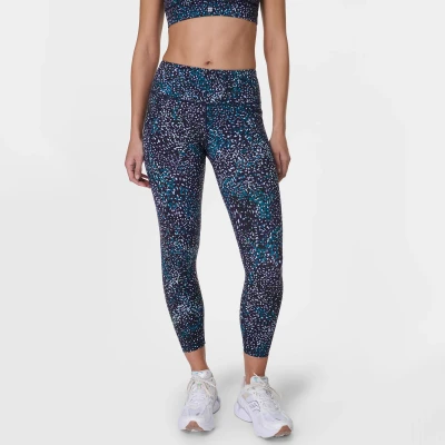 Image of Sweaty Betty Power 7/8 Workout Leggings Leggings, Women&#039;s, Size: Medium, Blue aurora