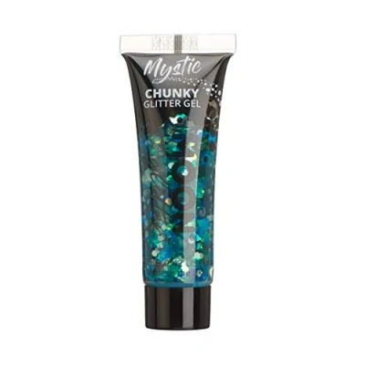 Image of Mystic Chunky Face &amp; Body Glitter Gel by Moon Atlantis Cosmetic Festival Paint for Face, Body, Hair, Nails 12ml
