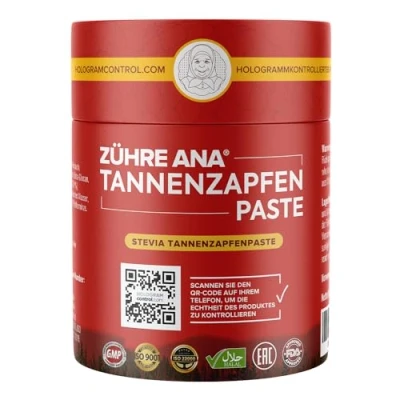 Image of Zühre Ana Pinecone Paste with Stevia Sugar Free Respiratory Support for Diabetics and Natural, Immune System strengthening Mucus Solution. Perfect Winter epidemics.