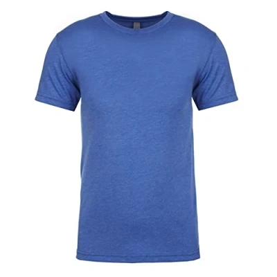 Image of Next Level Mens Tri Blend Crew Neck T Shirt (L) (Vintage Royal Blue)