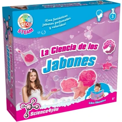 Image of Science4you 480220 La Ciencia De Los Jabones Educational &amp; Scientific Toy for Kids 8+ Years Old, Multicoloured, One Size
