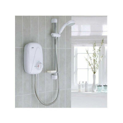 Image of Mira Vigour Power Shower White &amp; Chrome 1.1532.354