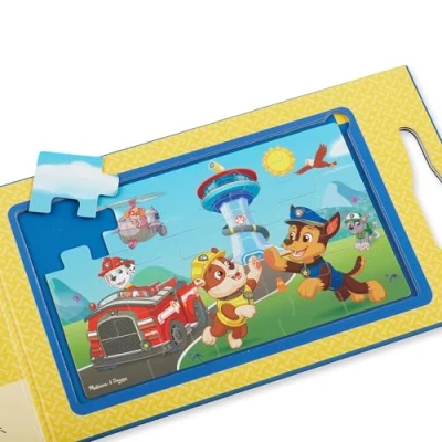 Image of Melissa &amp; Doug PAW Patrol Take Along Magnetic Jigsaw Puzzles