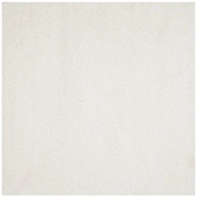 Image of SAFAVIEH Shaggy Rug for Living Room, Dining Bedroom California Shag Collection, High Pile, in White, 122 X cm