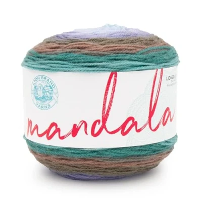 Image of Lion Brand Yarn Mandala, Multicolor for Knitting, Crochet and Crafting, Bowser, 1 Pack