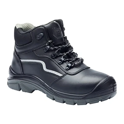 Image of Blackrock Concord S3 Water Resistant Lightweight Non Metallic Safety Boots, Anti Static Leather Hiker with Metal Free Composite Toe Cap and Protective Midsole, Ankle Support Work Boots