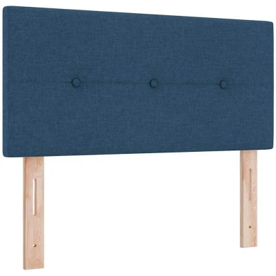 Image of vidaXL Headboard Button Tufted Blue 90 cm Fabric