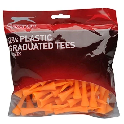 Image of Slazenger Unisex Grad Bumper Pack Golf Tees Orange 70pk One Size