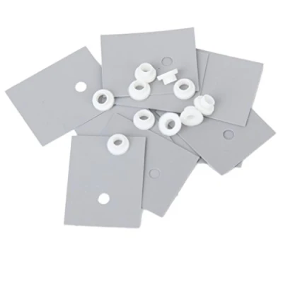 Image of 10 x TO 220 Thermal Heatsink Insulator Pads w/ Insulating Particles for LM78XX/LM317/TDAXX