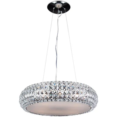 Image of Crystal Science Pendant Ceiling Light Chrome