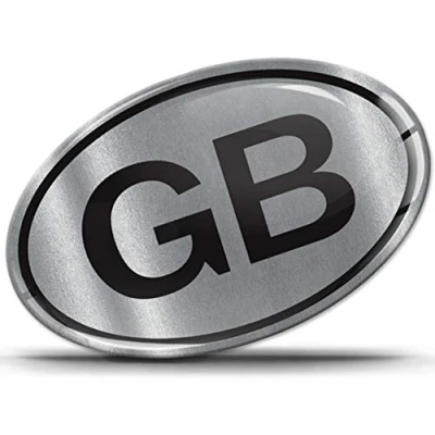 Image of Biomar Labs® 1 x 3D Silicone Sticker Decal UK Union Jack GB Silver National England United Kingdom Flag Car Motorcycle Window Scooter Bike KS 180