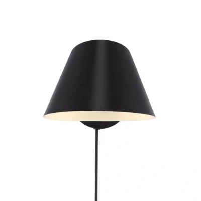 Image of DFTP by Nordlux Stay Short wall light with a plug, black
