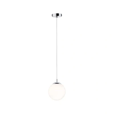 Image of Paulmann 70895 Pendant luminaire Globe Round max. 20 watts lamp IP44 Splash Water Protected Satin, Chrome Ceiling E27