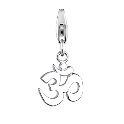 Image of Elli Women&#039;s 925 Sterling Silver Xilion Cut Om Charm Pendant