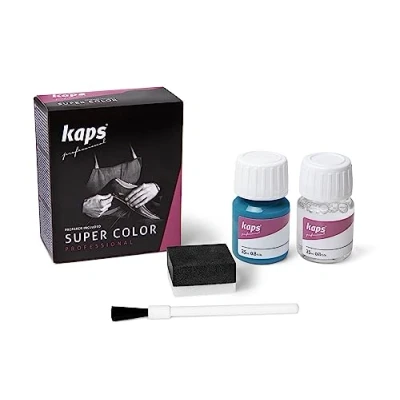Image of Kaps Dye Super Color + Preparer (25 ml each), Professional Leather For Natural Leather, Faux and Fabric, Nourishing Repairing Shoes (122 Daphne)