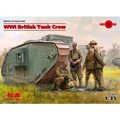 Image of ICM ICM35708 1:35 WWI British Tank Crew 4 Figs