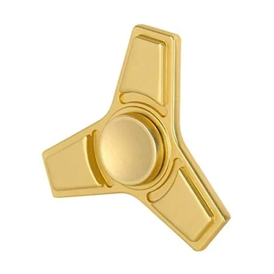 Image of Christmas Concepts® Tri Fidget Hand Spinner Stress Reducer, Relief, Autism Matte Gold Design