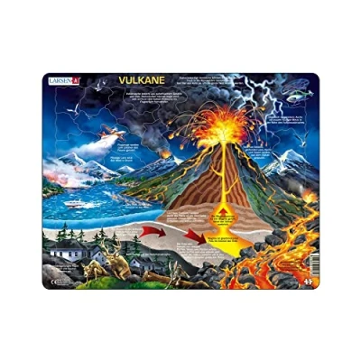 Image of Larsen 7023852112816 Jigsaw Puzzle 70 Pieces Frame Volcano