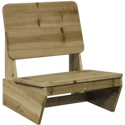 Image of vidaXL Garden Chair 60x64x70.5 cm Impregnated Wood Pine