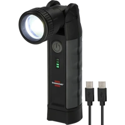 Image of Brennenstuhl Professional Rechargeable LED Torch TL 1000 ACW (Work Light 1000lm with max. 12h Duration, Magnet, Replaceable Battery, Wireless Charging, incl. USB C Cable)