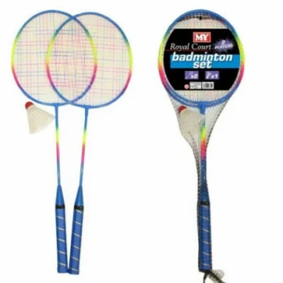 Image of Professional BADMINTON Set 2 Player, Racket &amp; Shuttlecock Garden Game Shuttle Sports Activity Fun Kids Adults Family Fun, Suitable For Garden, Beach Summer Parties (2 PLAYER SET)