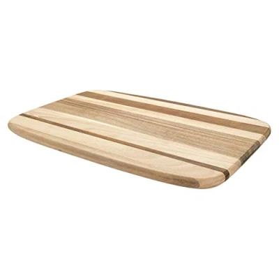 Image of Rockingham Forge Rectangular Striped Multi Wood Cutting Board, 45 x 30 2cm