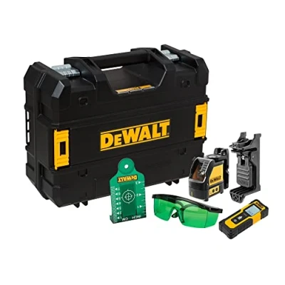 Image of DEWALT DW088CG XJ Green Cross Line Laser, DWHT77100 30m Laser Distance Measurer