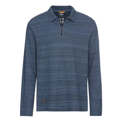 Image of camel active Men&#039;s 409820 4p33 Polo Shirt, Denim Blue, L