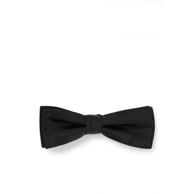 Image of BOSS Mens F bow tie Italian made in silk jacquard