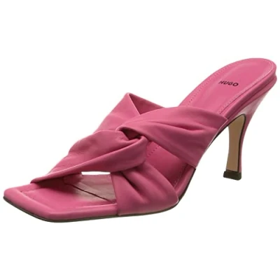 Image of HUGO Women&#039;s Tonic TwistedMule N Mule, Dark Pink659, 10 UK